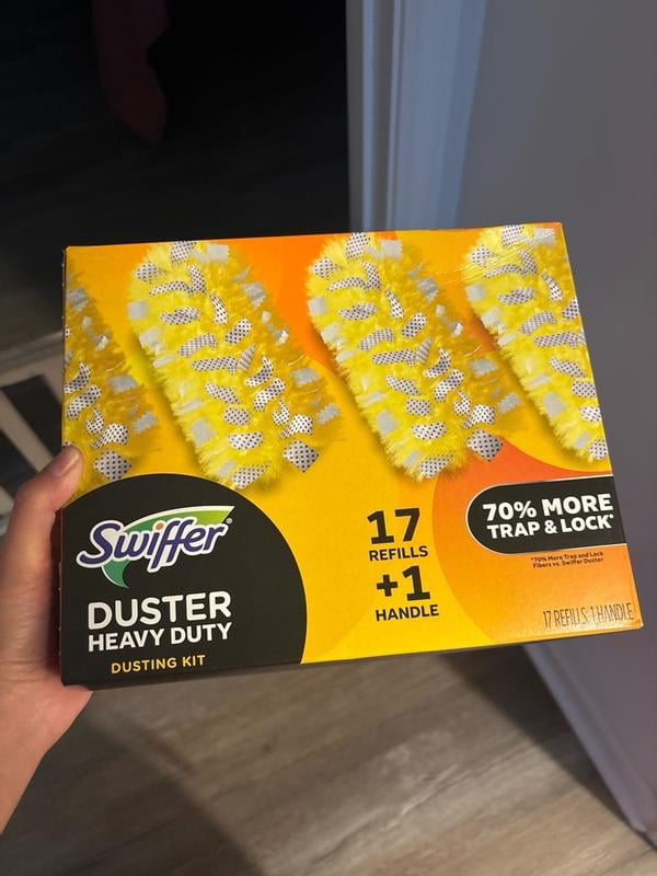 Swiffer Duster Heavy Duty Starter Kit, Handle + Refills (17 ct