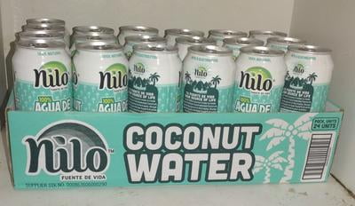 NILO 100% Pure Coconut Water with Pulp, Hydrating Electrolyte