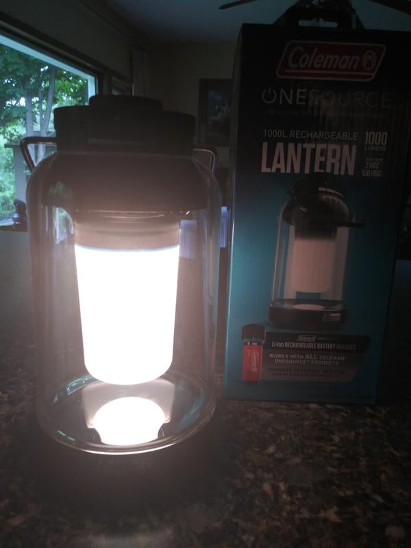 Coleman OneSource 1000 Lumens LED Lantern & Rechargeable Lithium