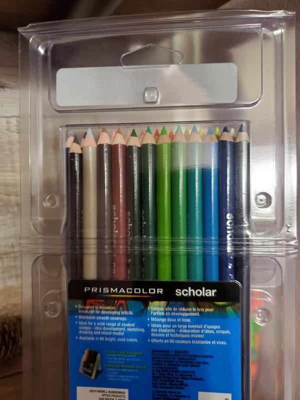 Sanford Prismacolor Scholar Graphite Pencil Set, 2 mm, Assorted Lead  Hardness Ratings, Black Lead, Dark Green Barrel, 4/Set, SAN2502