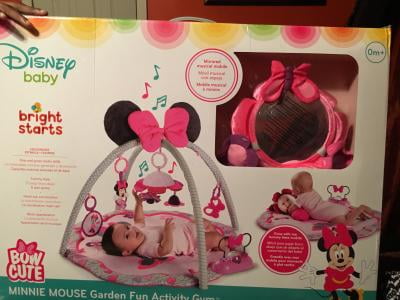 disney baby minnie mouse bow cute activity gym