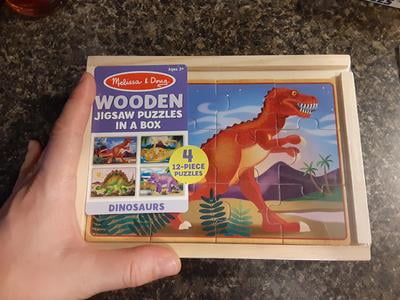 melissa and doug dinosaur puzzle 4 in 1
