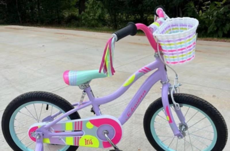 Schwinn Elise Kids Bike with Training Wheels, 16 Inch Wheels, Ages