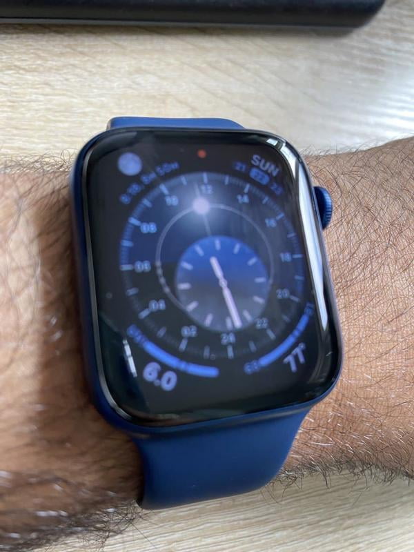 Apple Watch - Apple Watch　シーズン6　ネイビー Apple Watch Series 6 44mm Blue Aluminum Case Deep Navy Sport