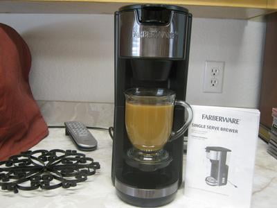 Farberware Touch Singe Serve Coffee Maker, Black