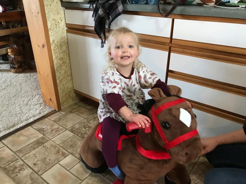 lightning electric ride on horse