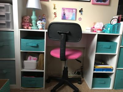 Mainstays 6 Cube Storage Computer Desk Multiple Colors Walmart Com Walmart Com