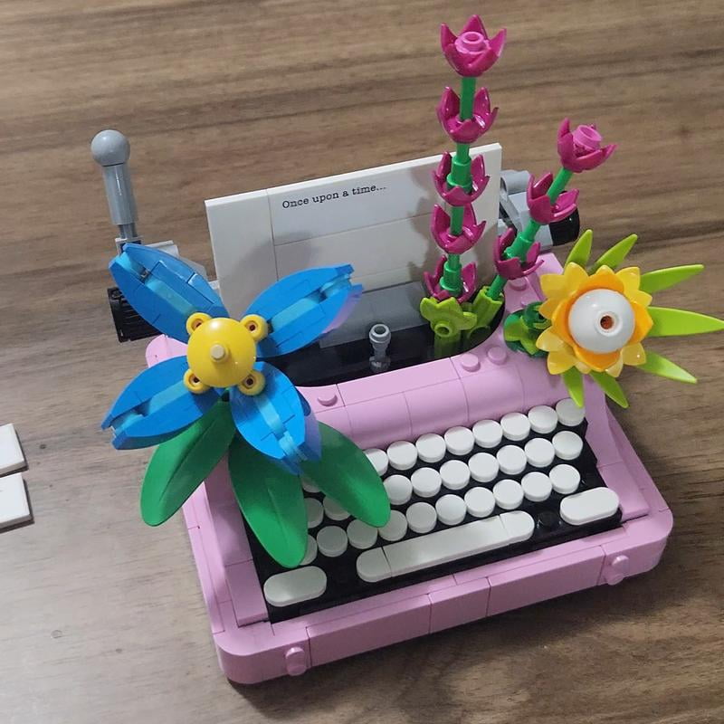 いづみん様　列車プランター 3個セット　RE-3 LEGO Creator 3 in 1 Typewriter with Flowers Building Toy, 363 pcs