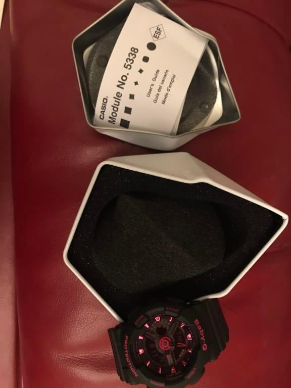 Casio Women's Baby-G Black Dial Watch - BA111-1A - Walmart.com