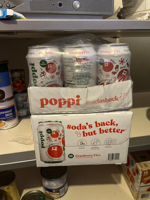 poppi, Prebiotic Soda, Cranberry Fizz, 12 fl oz Can - Walmart.com