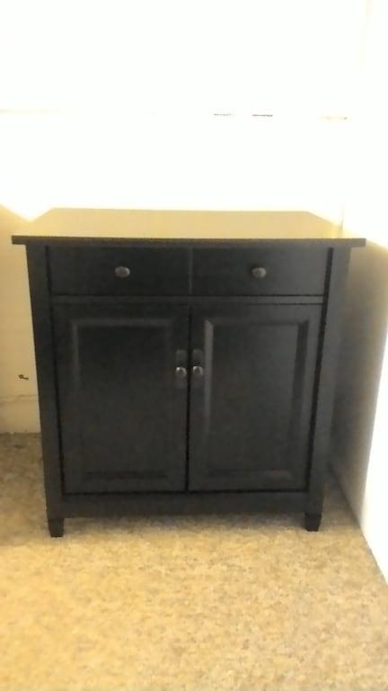 Auburn Cherry Finish Sauder 419396 Edge Water Utility Cart//Stand