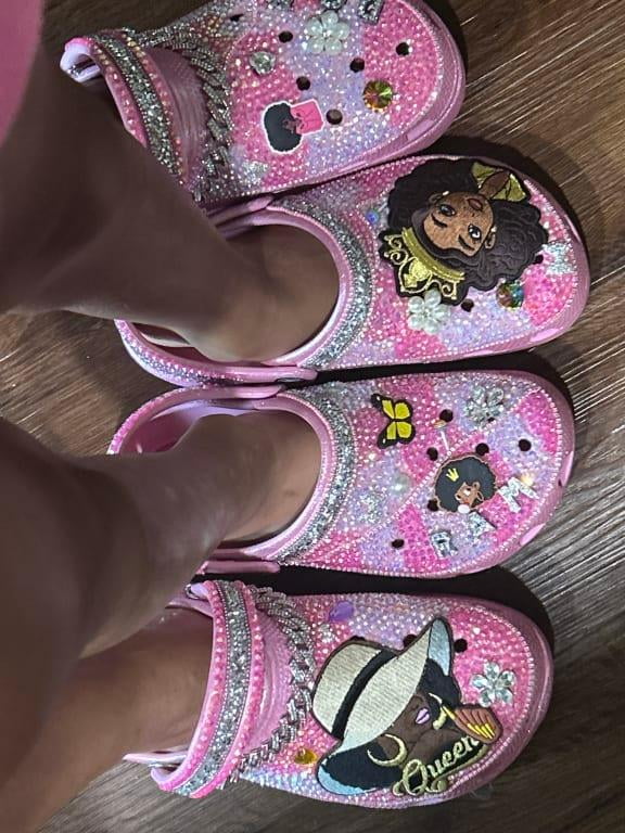 Crocs Kids Classic Glitter Clog - Walmart.com