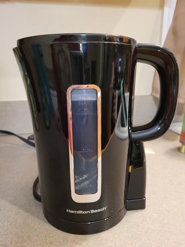 HAMILTON BEACH 電気式タジン鍋 黒 Hamilton Beach Electric Kettle, Tea & Water Kettle, 1.7L, Black