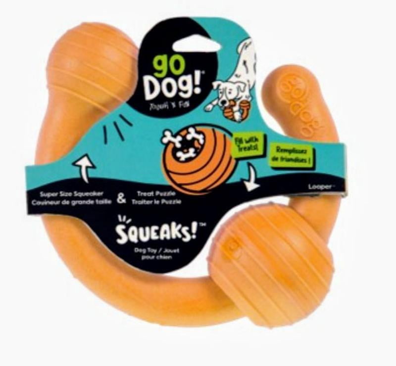 goDog Looper Puzzle Dog Toy, Orange, One Size - Walmart.com