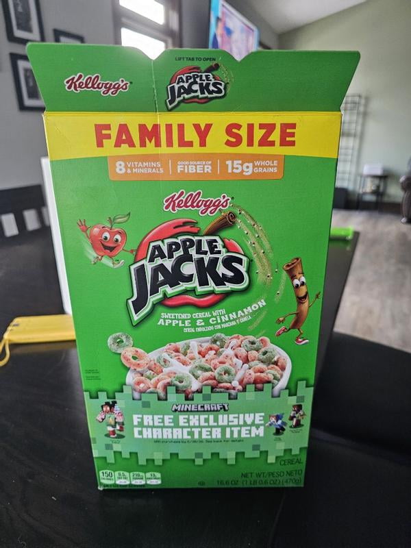 Apple Jacks, Breakfast Cereal, 8.9 oz, Crunchy Apple Cinnamon