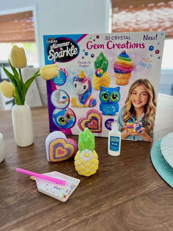 Cra-Z-Art Shimmer N Sparkle 3D Crystal Gem Creations Design