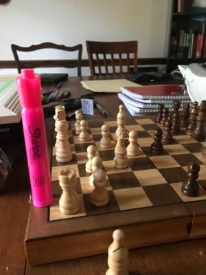 Trademark Global Tg Wooden Book Style Chess Board W/ Staunton