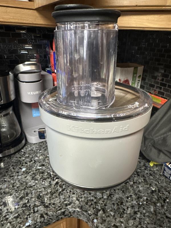 KitchenAid Mixer Dicer Food Processor Attachment with Commercial Style Dicing Kit KSM2FPA Gray Walmart