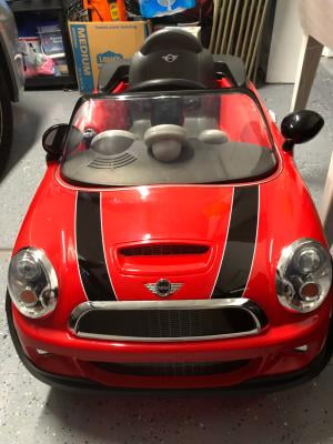 pink mini cooper 6v ride on with remote control