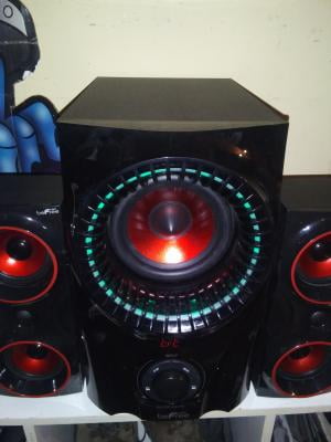 Red beFree Sound BFS-99X 2.1 Channel Surround Sound Bluetooth Speaker System