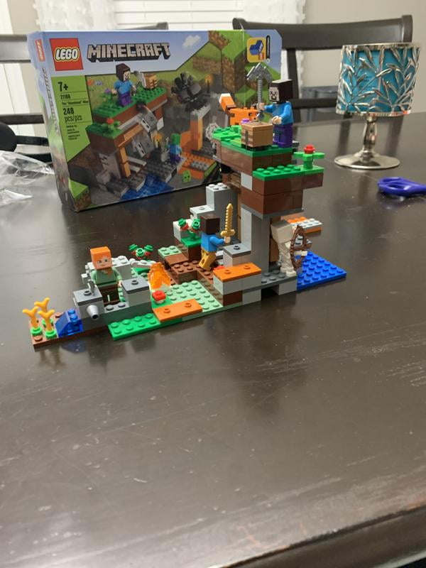 LEGO Minecraft The Abandoned Mine 21166 Toy Building Kit 248 Pieces Includes 248 Pieces Ages 7 Walmart