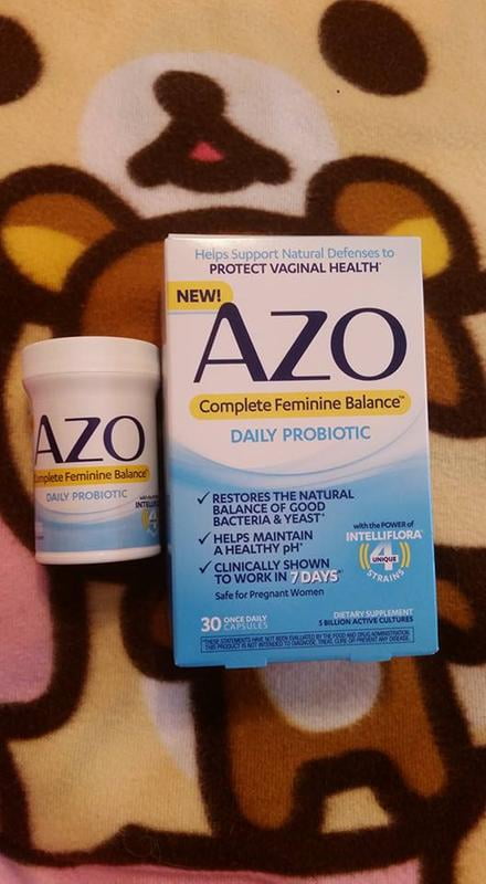 azo complete feminine balance women's daily probiotic