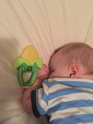 john deere corn teether