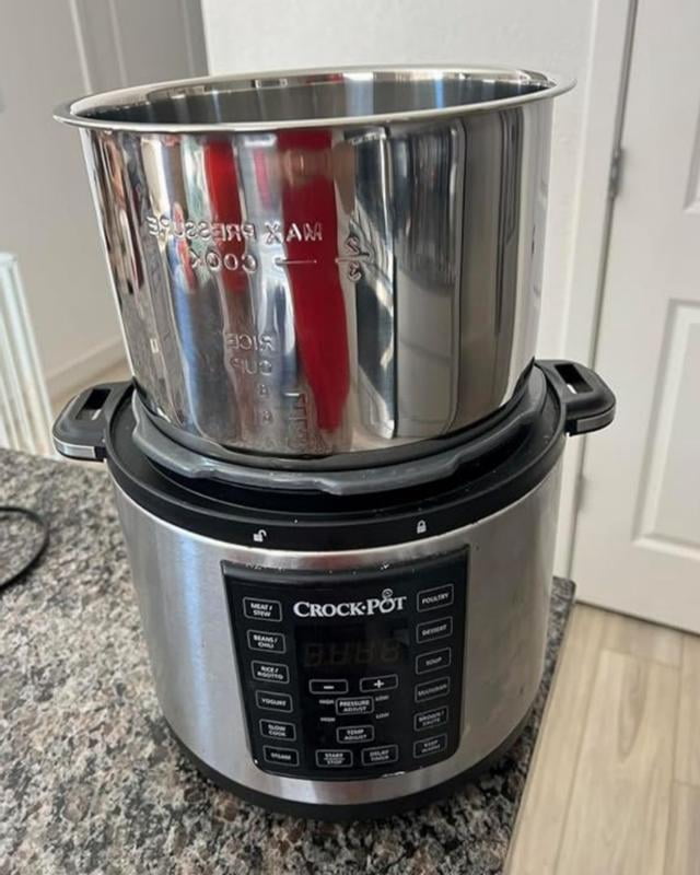Crock-Pot Express Crock Pressure Cooker, 10-Qt, Silver - Walmart.com