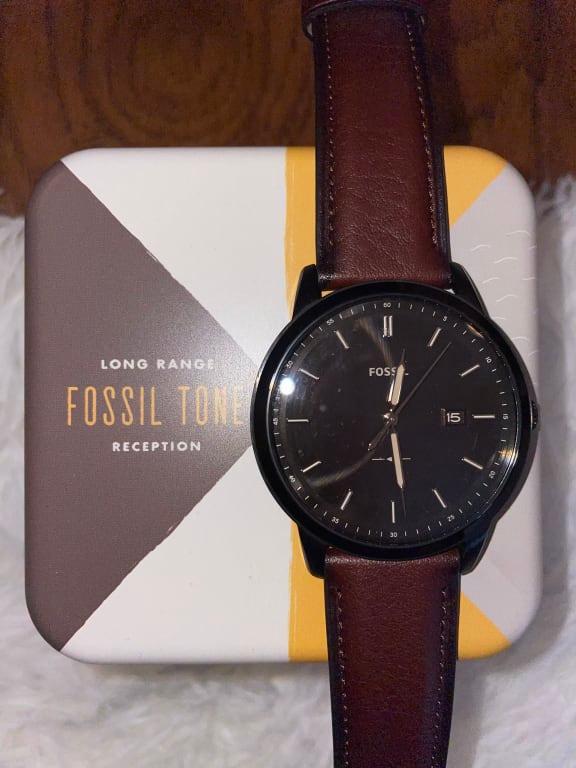 Fossil The Minimalist Solar-powered Blue Dial Men\'s Watch FS5839