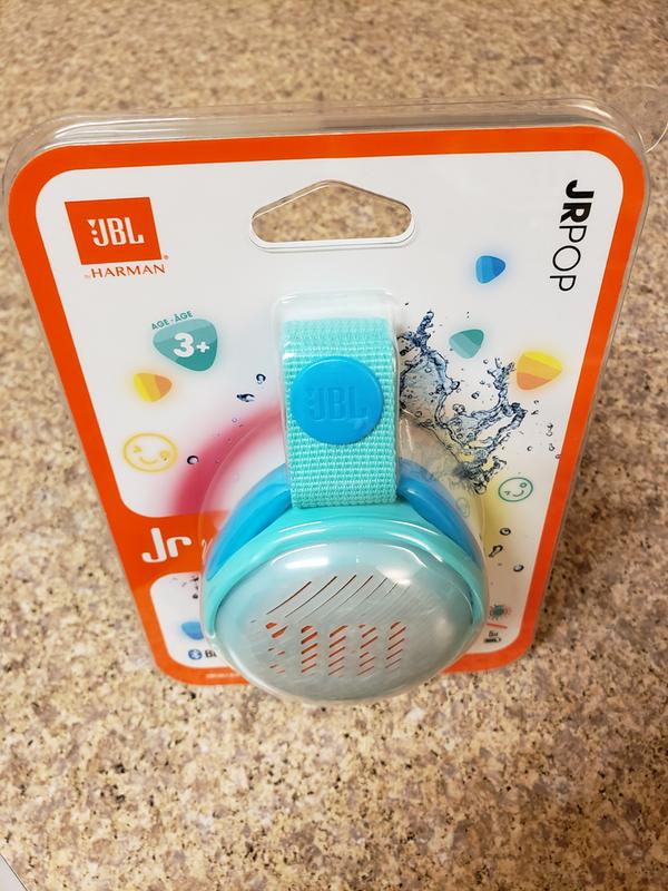 JBL - JR POP JBL - Enceinte portable pour enfants - Bluetooth & Waterproof  - Avec modes lumineux multicolores & autocollants - Autonomie 10 hrs,Violet  - Enceintes Hifi - Rue du Commerce