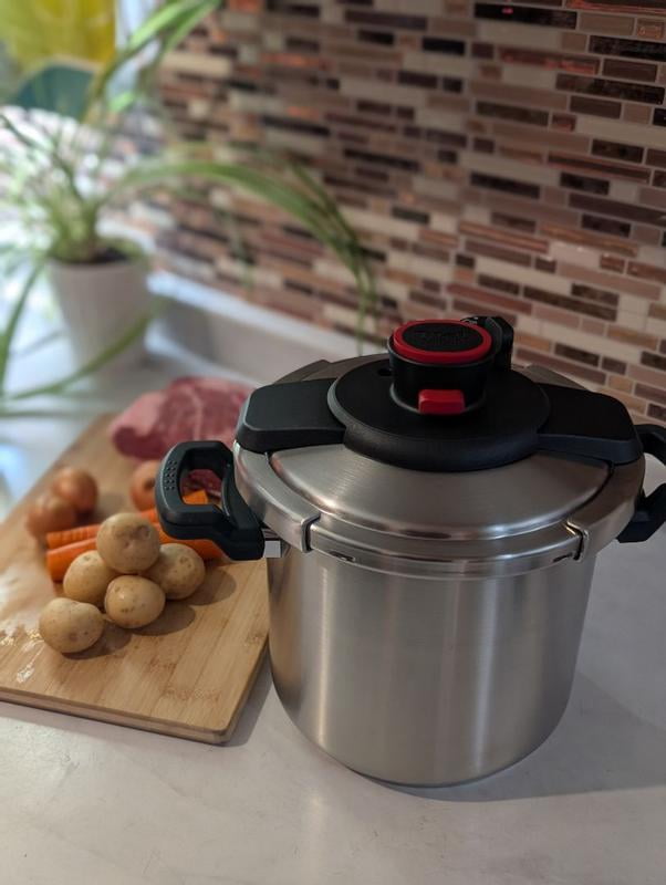 T-fal Initiatives Secure Aluminum Cookware, 6 Quart Pressure
