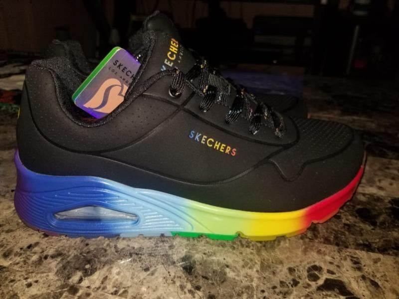 skechers uno rainbow