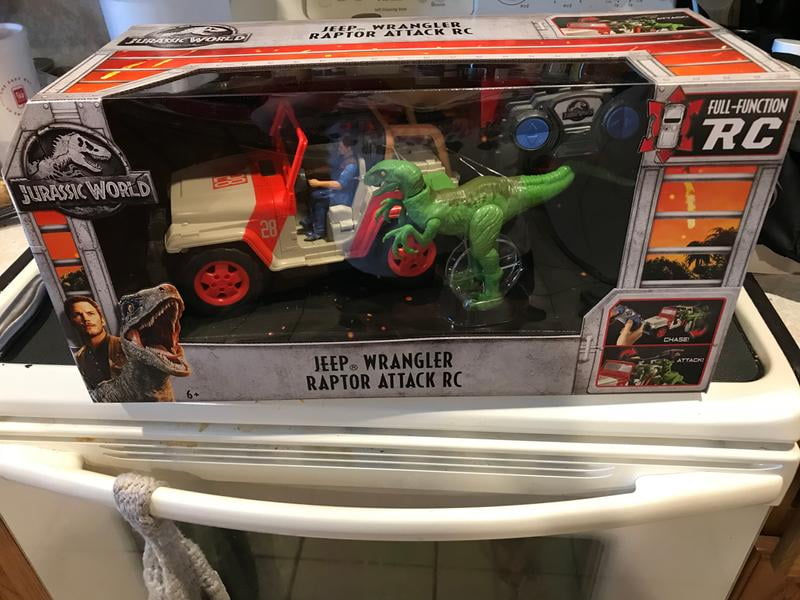 jurassic world jeep wrangler raptor attack rc vehicle