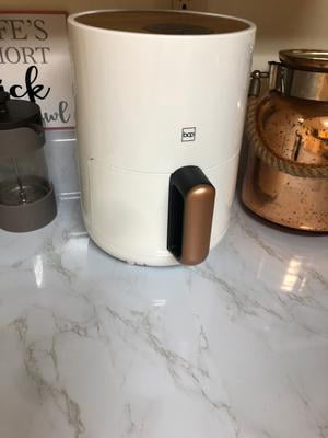 White Best Choice Products 1.6qt 900W Digital Compact Air Fryer Kitchen Appliance w//Recipes Adjustable Temp
