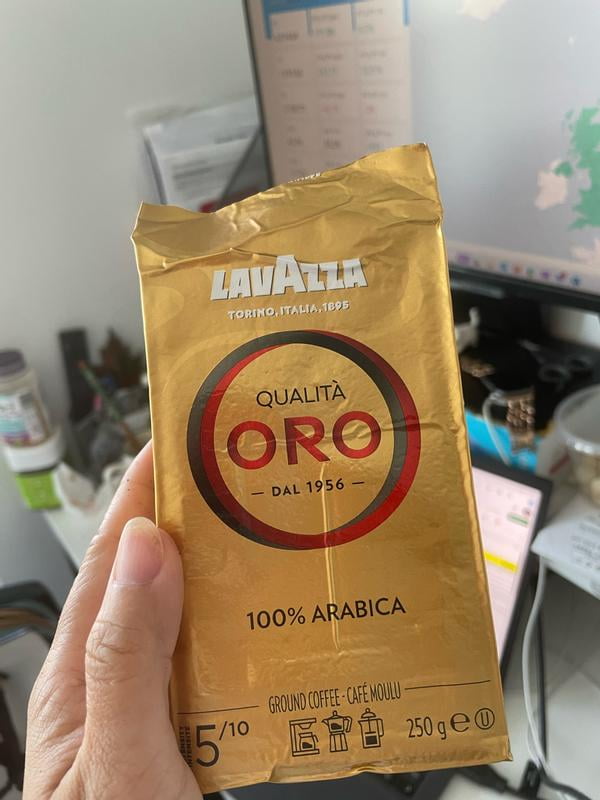 Lavazza - Qualita Oro Espresso Brick - Medium Roast, Ground Coffee