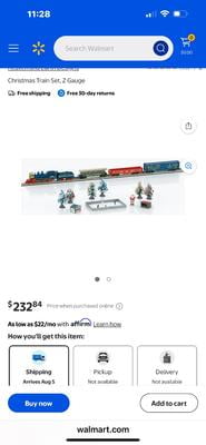 Small Holiday Metal Santa Model-Electric Christmas Train Set, Z