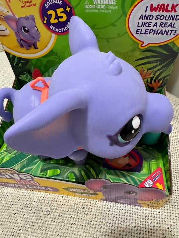 Little Live Pets My Walking Elephant Toots Interactive Toy Jungle Series Walmart