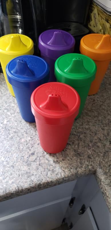 Re-Play Made in The USA No Spill Sippy Cups for Baby, Toddler, and Child  Feeding - Aqua, Sunny Yellow, Lime Green, Teal (Aqua Asst+), 4pk