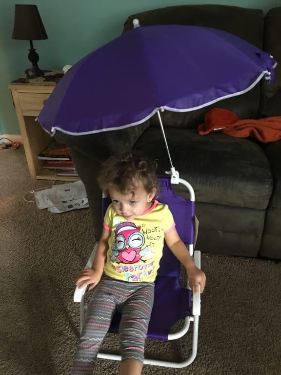Redmon Baby Beach Chair With Attached Umbrella Walmart Com Walmart Com