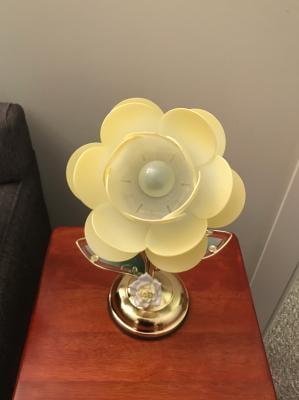 Glass Lotus Flower Table Touch Lamp, Lotus Flower Table Touch Lamp