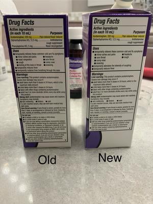3 pack) Children's Dimetapp Multi-Symptom Cold & Flu Liquid, Fever