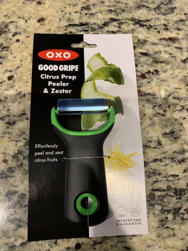 OXO Black & Green Citrus Prep Peeler & Zester