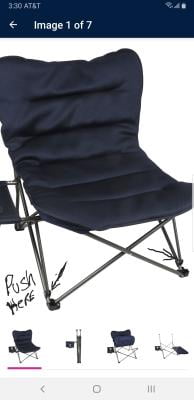 Ozark Trail Oversized Relax Plush Chair 
