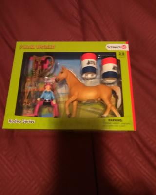schleich barrel racing set