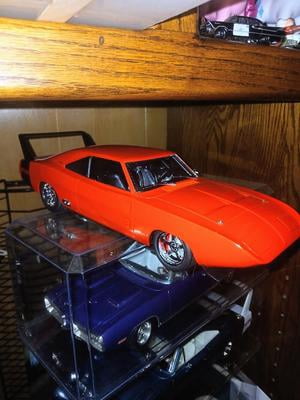 1969 Dodge Charger Daytona Custom Red/Orange with Black Rear Wing
