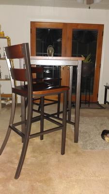 Home Styles Cabin Creek 3 Piece Bistro Set Chestnut Walmart Com