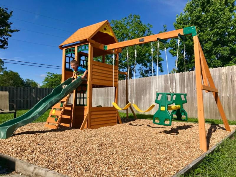 kidkraft halliwell swing set