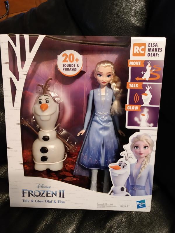 elsa and olaf talk and glow