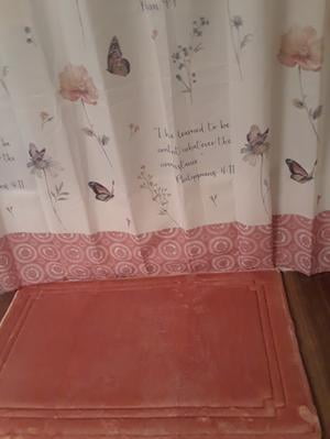 Mainstays Inspire Fabric Shower Curtain Multicolor 70/" x 72/" Machine Wash NEW