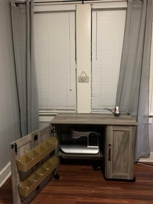 Better homes and gardens 2024 modern farmhouse wood sewing table